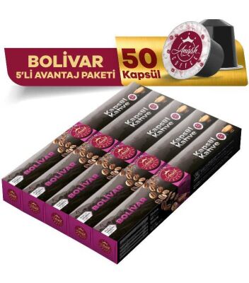 Bolivar Kapsül Kahve 5 x 10'lu - 1