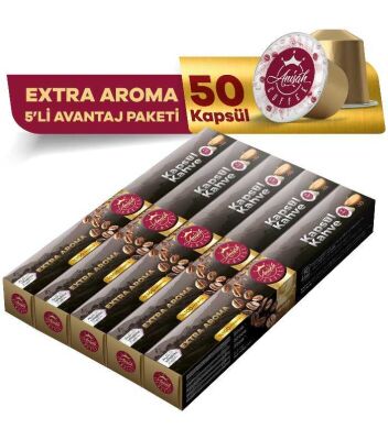 Extra Aroma Kapsül Kahve 5 x 10'lu - 1